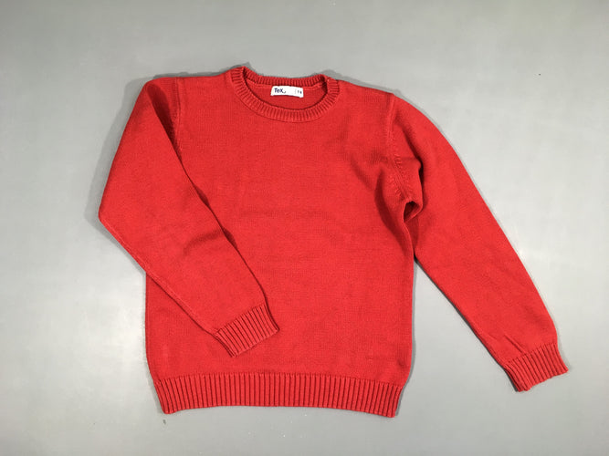 Pull rouge, moins cher chez Petit Kiwi