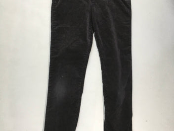 Jegging velours noir Zip coté taille