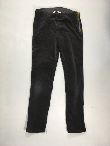 Jegging velours noir Zip coté taille, moins cher chez Petit Kiwi