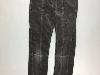 Pantalon velours anthracite