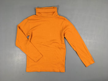 T-shirt m.l col roulé orange