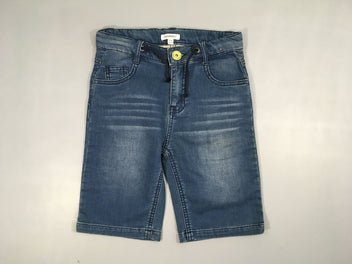 Bermuda denim foncé taille ajustable