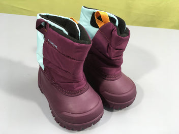 Etat neuf Bottes de neige bébé, Après ski bébé WARM violettes et turquoises, 20-21