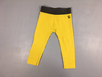 Legging jaune taille élastique gris-Petites taches bas