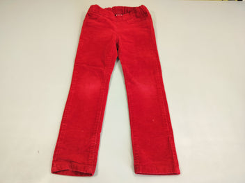 Pantalon velours côtelé rouge