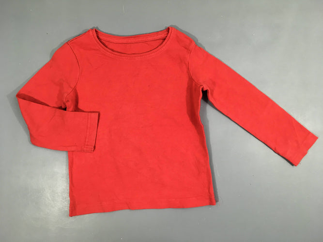 T-shirt m.l rouge, moins cher chez Petit Kiwi