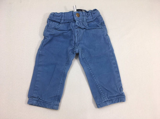 Pantalon bleu doublé jersey, moins cher chez Petit Kiwi