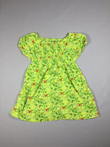 Robe m.c verte fleurie - s.moke, moins cher chez Petit Kiwi