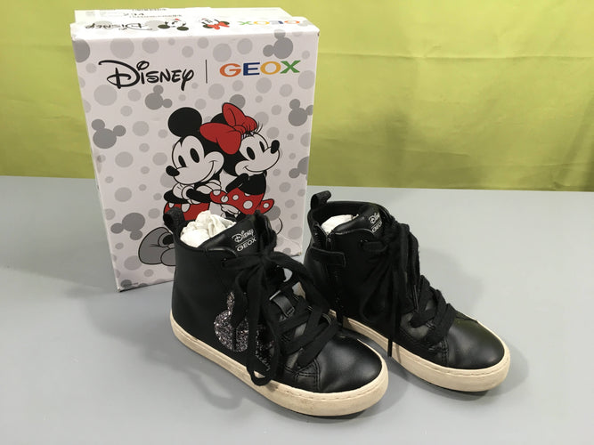 Chaussures hautes noires Mickey strass, moins cher chez Petit Kiwi