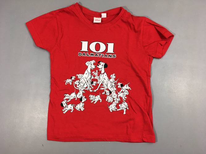 T-shirt m.c rouge 101 Dalmatians, moins cher chez Petit Kiwi