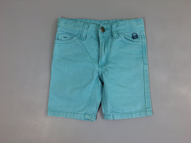 Bermuda denim bleu crâne, moins cher chez Petit Kiwi