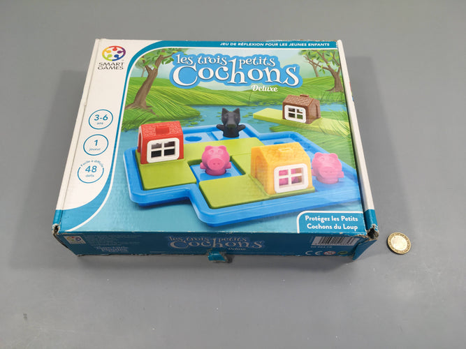 Complet Smart games les trois petits cochons deluxe, 3-6ans, moins cher chez Petit Kiwi