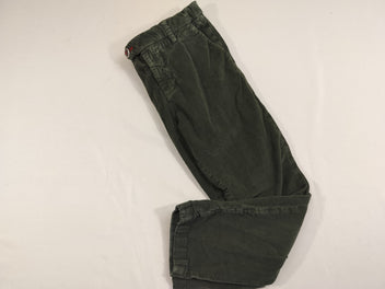 Pantalon velours côtelé vert