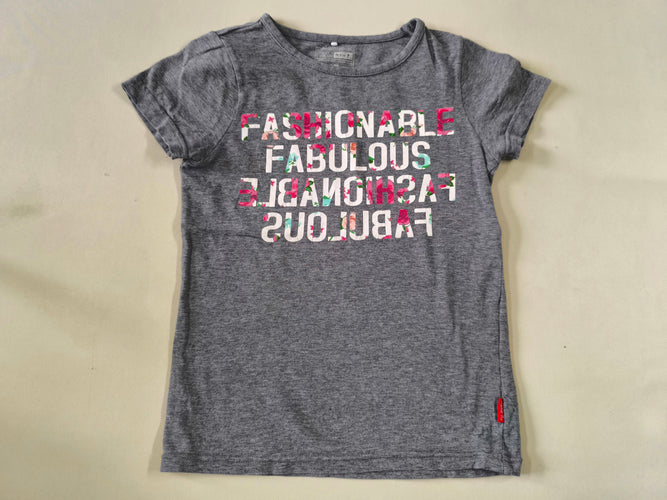 T-shirt m.c gris "Fashionable fabulous", moins cher chez Petit Kiwi