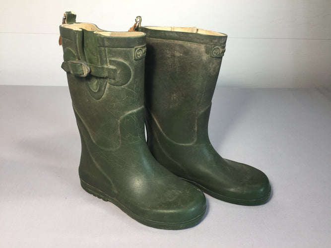 Bottes de pluie AIGLE vertes - 29, moins cher chez Petit Kiwi