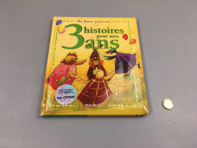 Histoires pour mes 3 ans + CD, moins cher chez Petit Kiwi