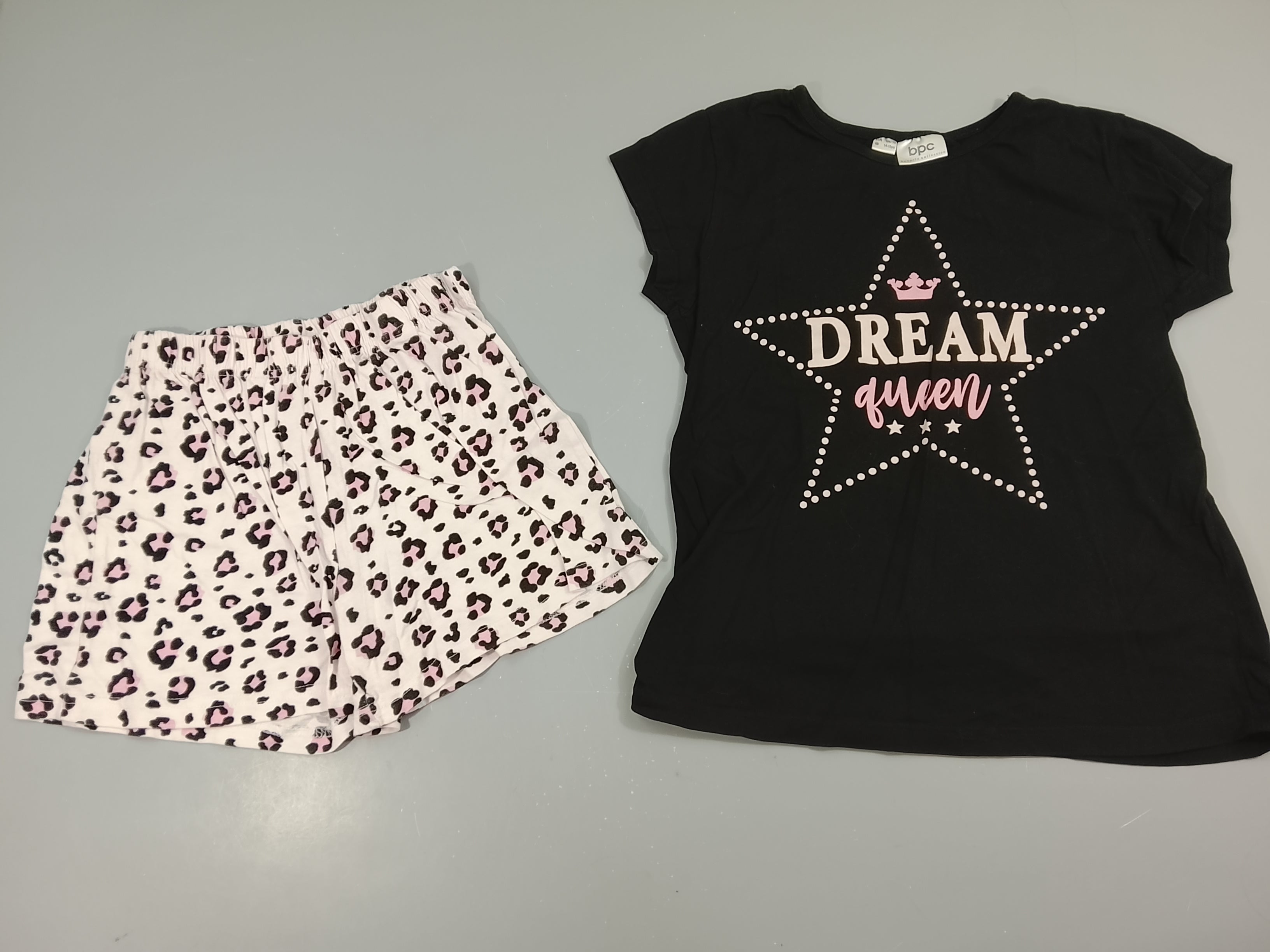 Pyjama 2 pcs jersey BPC noir étoile 