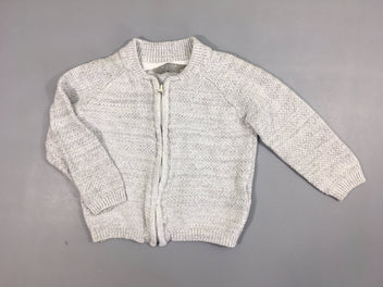 Gilet gris zippé