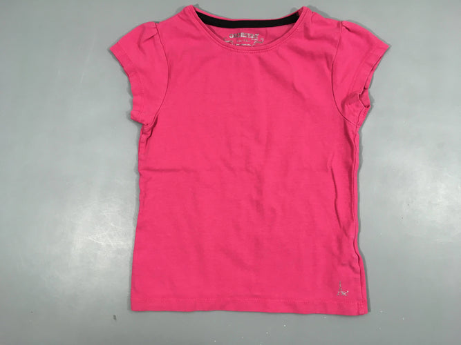 T-shirt m.c fuchsia, moins cher chez Petit Kiwi