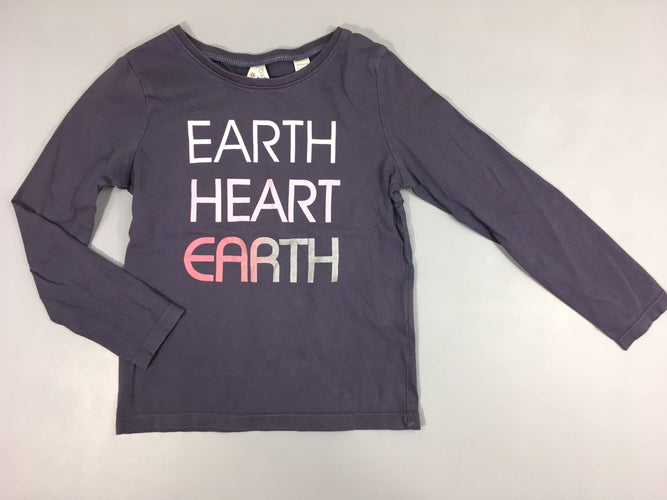 T-shirt m.l bleu Earth, moins cher chez Petit Kiwi