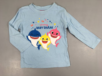 T-shirt m.l bleu Baby Shark