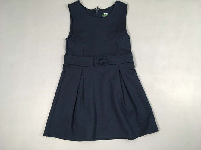 Robe s.m bleu foncé noeud, moins cher chez Petit Kiwi