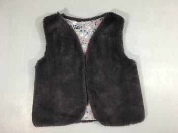 Gilet berger peluche mauve