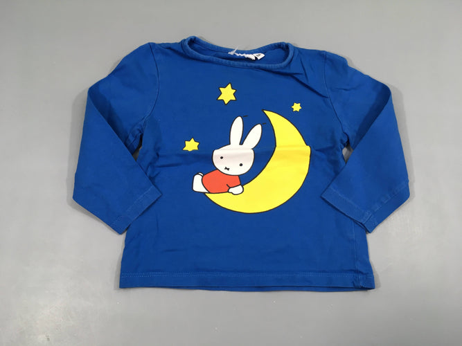 T-shirt m.l bleu Miffy, moins cher chez Petit Kiwi