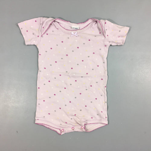 Body m.c mauve pâle à pis 100% coton, moins cher chez Petit Kiwi