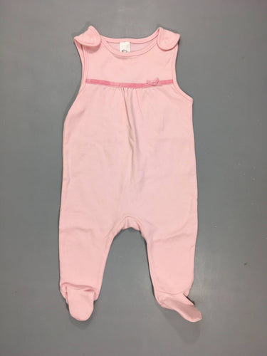 Pyjama s.m rose clair  100% coton, moins cher chez Petit Kiwi