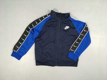 Survêtement de sport zippé bleu marine/bleu 