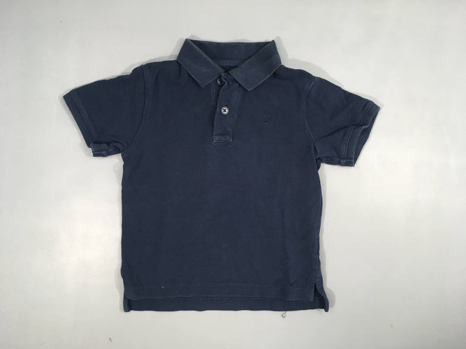 Polo m.c bleu marine  100%  coton, moins cher chez Petit Kiwi