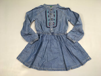 Robe m.l denim broderies