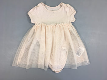 Robe m.c tulle rose