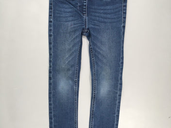 Jeans taille élastique 90% coton 8% polyester 2% élasthanne