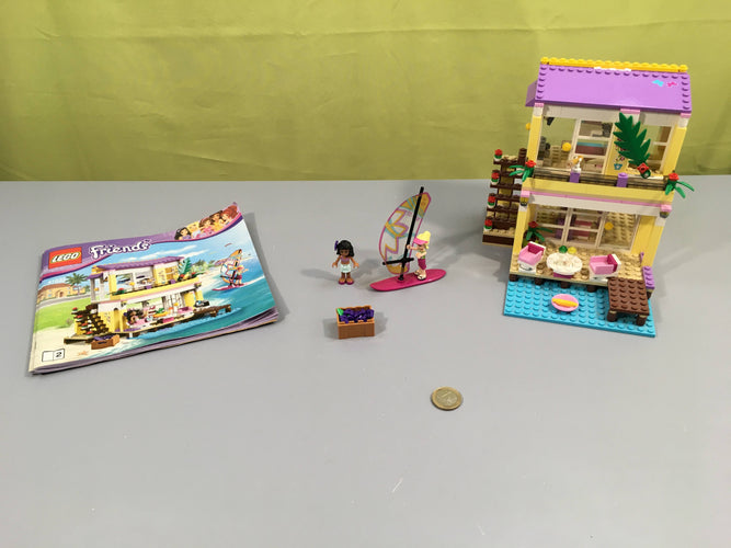 Lego friends 41037 la villa sur la plage, manque quelques pièces, tel que sur la photo, moins cher chez Petit Kiwi