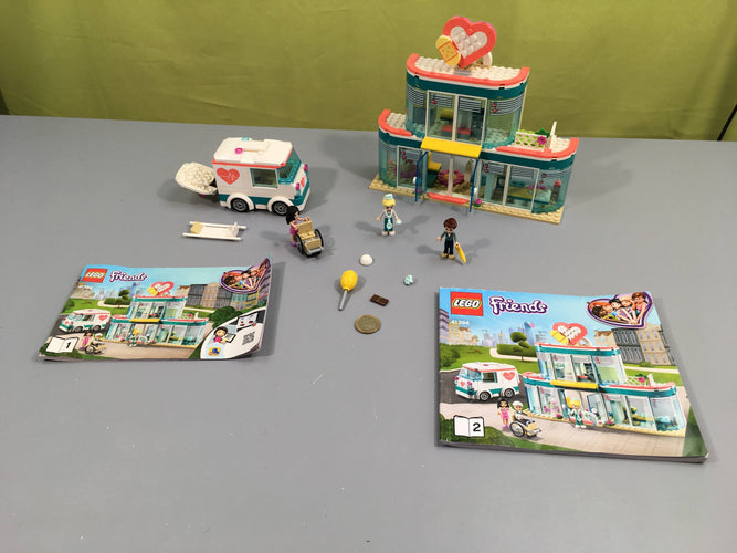 Lego friends 41394 L'hôpital de Heartlake City, manque quelques pièces, tel que sur la photo, moins cher chez Petit Kiwi