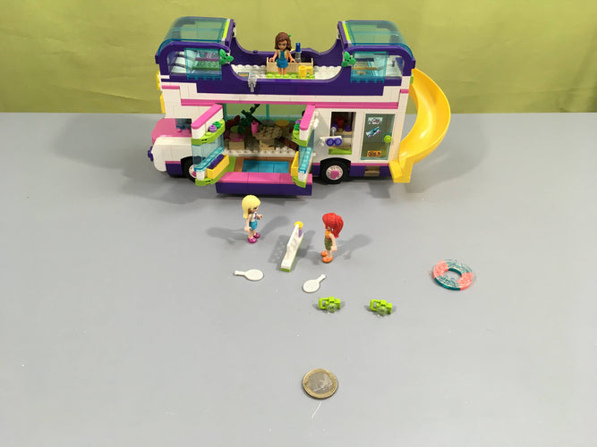 Lego friends 41395 le bus de l'amitié, manque quelques pièces, tel que sur la photo, moins cher chez Petit Kiwi