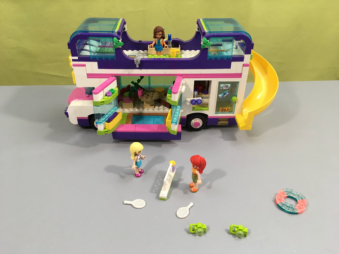 Lego friends 41395 le bus de l'amitié, manque quelques pièces, tel que sur la photo, moins cher chez Petit Kiwi