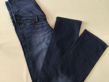 Jeans de grossesse regular bleu foncé effet délavé