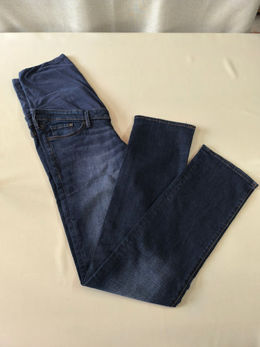 Jeans de grossesse regular bleu foncé effet délavé, moins cher chez Petit Kiwi