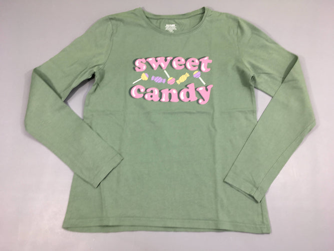 T-shirt m.l vert Sweet, moins cher chez Petit Kiwi