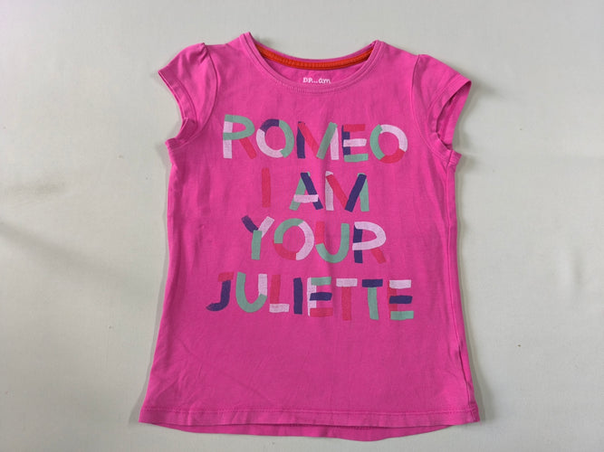 T-shirt m.c rose "Romeo i am your Juliette", moins cher chez Petit Kiwi