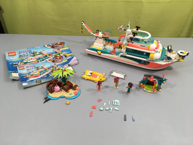 Lego friends 41381 le bateau de sauvetage, manque quelques pièces, tel que sur la photo, moins cher chez Petit Kiwi