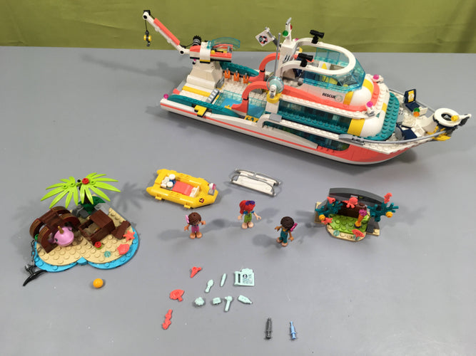 Lego friends 41381 le bateau de sauvetage, manque quelques pièces, tel que sur la photo, moins cher chez Petit Kiwi