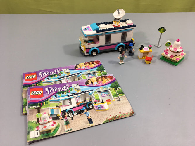 Lego friends 41056 le camion TV de Heartlake City, manque plusieurs pièces, tel que sur la photo, moins cher chez Petit Kiwi