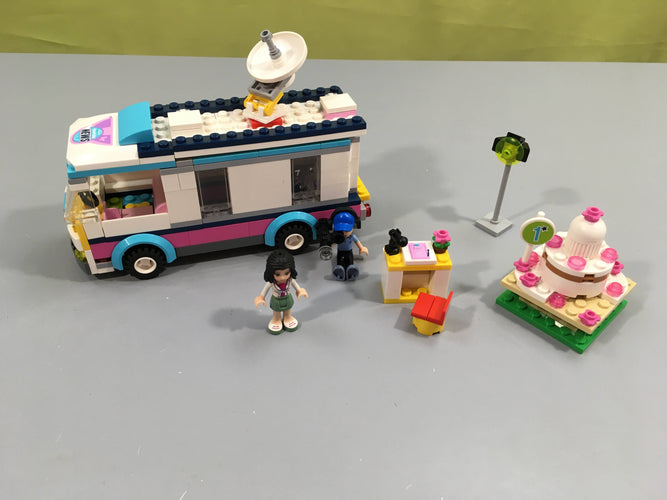 Lego friends 41056 le camion TV de Heartlake City, manque plusieurs pièces, tel que sur la photo, moins cher chez Petit Kiwi