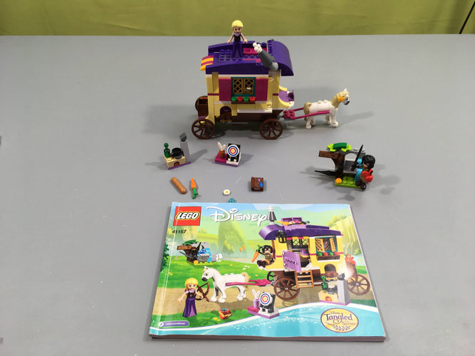 Lego disney 41157 la caravane de Raiponce, manque quelques pièces, tel que sur la photo, moins cher chez Petit Kiwi