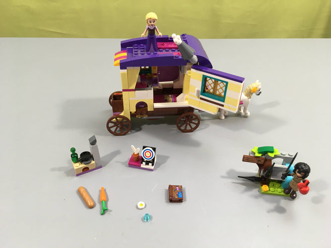 Lego disney 41157 la caravane de Raiponce, manque quelques pièces, tel que sur la photo, moins cher chez Petit Kiwi