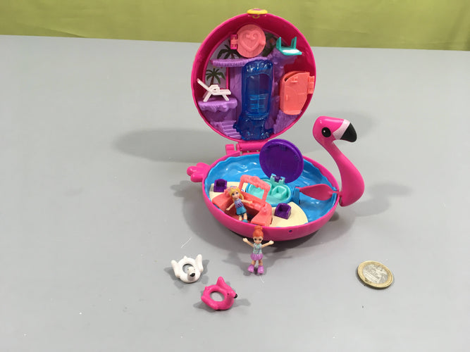 Complet Polly pocket la piscine du flamand rose, moins cher chez Petit Kiwi